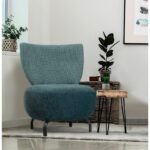 Πολυθρόνα Lola τιρκουάζ χρώμα 74x64x84cm ed2188