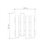 Έπιπλο εισόδου Wave άσπρο μελαμινη 64x4x79εκ ed219 - Image 2