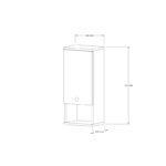 Ντουλάπι μπάνιου Mis άσπρο μελαμίνη 30x21 8x71εκ ed2201 - Image 2