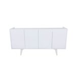 Μπουφέ Piranha μελαμίνη λευκό 150x40x75cm ed2245 - Image 2