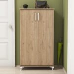 Έπιπλο εισόδου παπουτσοθήκη Asta καρυδί χρώμα μελαμίνη 72x32 5x120cm ed2249 - Image 5