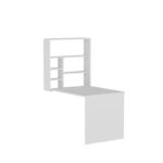 Γραφείο Latina λευκό χρώμα μελαμίνη 59x90x74cm ed225 - Image 4