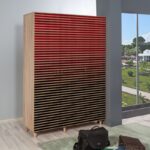 Ντουλάπα ρούχων Mode τρίφυλλη 135x52x192cm μελαμίνη oak ed2261