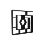 Βιβλιοθήκη Labrina μαύρο μελαμίνη 134x22x134εκ ed2264 - Image 3