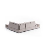 Γωνιακός καναπές κρεβάτι Fly Right κρεμ 210x280x70cm ed226 - Image 4