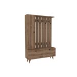 Έπιπλο εισόδου Lala καρυδί μελαμίνη 112x35x170εκ ed2276 - Image 3