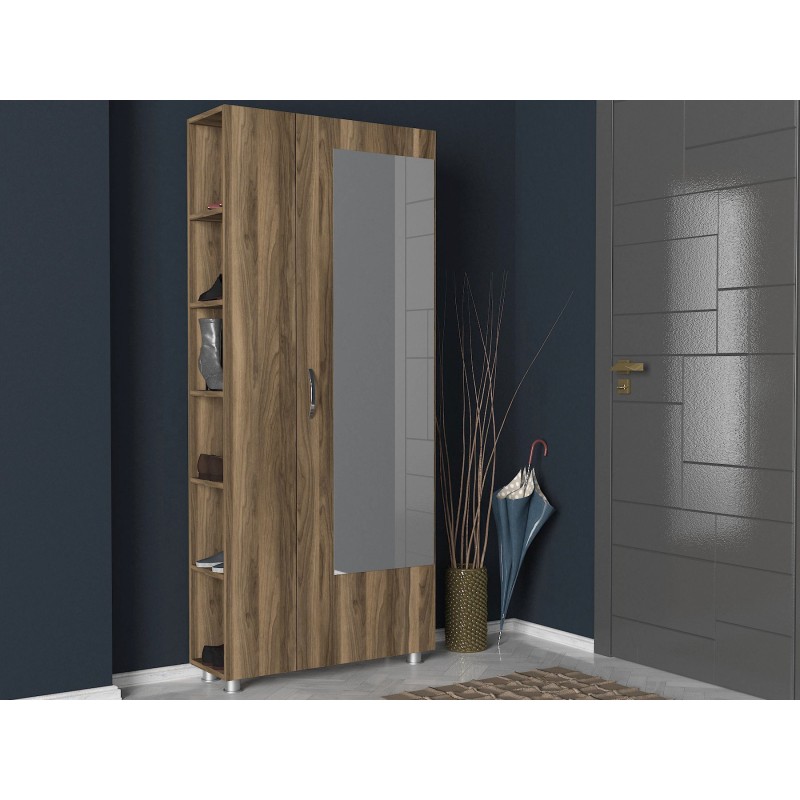 2283_0-800x800 Έπιπλο εισόδου Meyra καρυδί μελαμίνη πλαστικά πόδια 80x28 6x185εκ ed2283 - Image 1