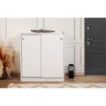 Παπουτσοθήκη Lipari 91x37x105cm μελαμίνη άσπρη ed2284