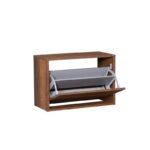Παπουτσοθήκη Adore 60x30x42cm μελαμίνη καρυδί ed2286 - Image 4