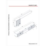 Έπιπλο TV Τrentatre 180x29 5x46 2cm ed2290 - Image 3