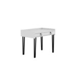 Γραφείο Spugna λευκό χρώμα 100x62x81 5cm μελαμίνη μέταλλο ed2294 - Image 3