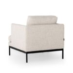 Πολυθρόνα Pearl κρεμ χρώμα 82x88x85cm ed2296 - Image 5