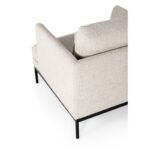 Πολυθρόνα Pearl κρεμ χρώμα 82x88x85cm ed2296 - Image 4