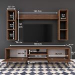 Έπιπλο τηλεόρασης Mito 180x35x48 6cm μελαμίνη ed2302 - Image 2