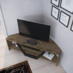 Έπιπλο τηλεόρασης Sares Oak μαύρο 120x35x36 8cm ed2305 - Image 3