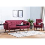 Σετ καναπέ Aria κόκκινο 205x82x83εκ ed2326