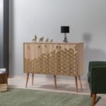 Μπουφέ Mente 2 SONOMA OAK ΜΕΛΑΜΙΝΗ 120x36xH90cm ed2353