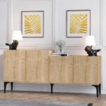 Μπουφέ Alice Sapphire Oak μελαμίνη 180x40x85cm ed2354 - Image 4