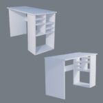 Γραφείο Acacia λευκό μελαμίνη 120x50x74cm ed2366 - Image 3