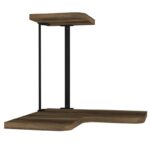 Ραφιέρα Agora καρυδί μαύρο μελαμίνη μεταλλικός σκελετός 38 5x38 5x33 8εκ ed2367 - Image 3