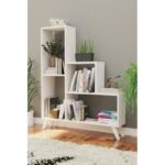 Βιβλιοθήκη Nisa άσπρο μελαμίνη 88x20x106εκ ed2371 - Image 4