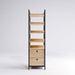 Ντουλάπα Trend δρυς μελαμίνη 50x40x180εκ ed2374 - Image 4