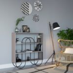 Κονσόλα Avanz μόκα χρώμα μέταλλο μελαμίνη 96x25 5x99cm ed2382