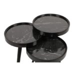 Βοηθητικά τραπεζάκια Bella μαύρο χρώμα μελαμίνη 39x48xH39cm ed2399 - Image 4