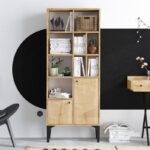 Βιβλιοθήκη Castor Sapphire δρυς μελαμίνη 60x30x175εκ ed2401 - Image 4