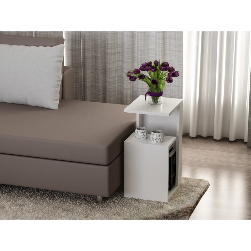 240_0-800x800 Βοηθητικό τραπέζι Handy άσπρη μελαμίνη 35x29 5x60cm ed240 - Image 1