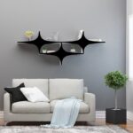 Ραφιέρα Susen μαύρο άσπρο μελαμίνη 180x20x69εκ ed2438