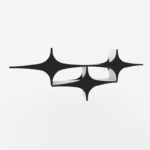 Ραφιέρα Susen μαύρο άσπρο μελαμίνη 180x20x69εκ ed2438 - Image 3