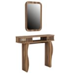 Κονσόλα Damla καρυδί χρώμα 105x30x85cm ed2439 - Image 3