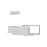 Έπιπλο τηλεόρασης Asos λευκό180x29 6x45cm ed2445 - Image 3