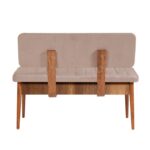 Σκαμπό Vina καρυδί πέτρα μελαμίνη πολυεστέρας 110x46x85εκ ed2461 - Image 3