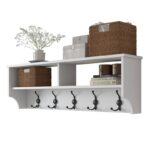 Έπιπλο εισόδου Volta άσπρο μελαμίνη 120x22 2x37 2εκ ed2476 - Image 4