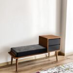 Έπιπλο εισόδου Fiume καρυδί ανθρακί μελαμίνη 120x45x40εκ ed247