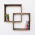 Ραφιέρα Raf καρυδί ξύλο 51x9x51εκ ed2490 - Image 2