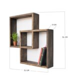 Ραφιέρα Raf καρυδί ξύλο 51x9x51εκ ed2490 - Image 3