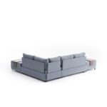 Γωνιακός καναπές κρεβάτι Fly Right μπλε 210x280x70cm ed2493 - Image 4