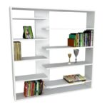 Βιβλιοθήκη Handy άσπρο μελαμίνη 125x22x126εκ ed2496 - Image 3