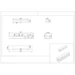 Έπιπλο τηλεόρασης Many καρυδί άσπρη μελαμίνη 176x31 5x39 6cm ed252 - Image 2