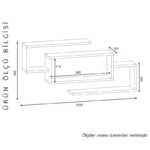 Ραφιέρα Janison άσπρο μελαμίνη 103x14 5x48εκ ed2532 - Image 2