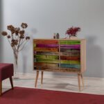 Μπουφές Verybox oak μελαμίνη 90x40x90cm ed2534