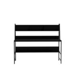 Γραφείο Symphony μαύρο μέταλλο μελαμίνη 140x60x122cm ed2536 - Image 3