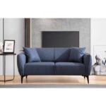 Καναπές διθέσιος Belissimo μπλε χρώμα 180x95x67cm ed2546
