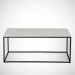 Τραπέζι σαλονιού Cosco άσπρο μελαμίνη μεταλλικά πόδια 95x55x43εκ ed2555 - Image 4