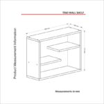 Ραφιέρα Tino άσπρο μελαμίνη 60x19 5x44εκ ed2571 - Image 2