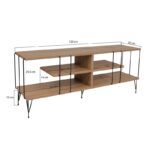 Έπιπλο τηλεόρασης Lecce oak 120x30x44 5cm ed2580 - Image 2