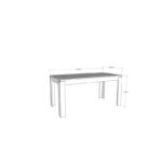 Τραπεζαρία Manhattan δρυς μελαμίνη 160x80x77 8εκ ed2581 - Image 2